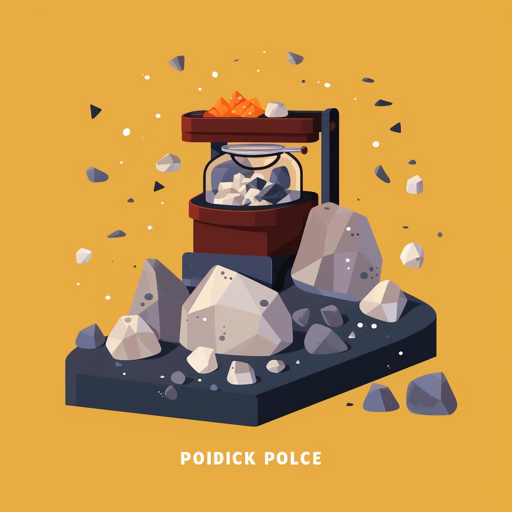 Rocks and polish in a rock tumbler